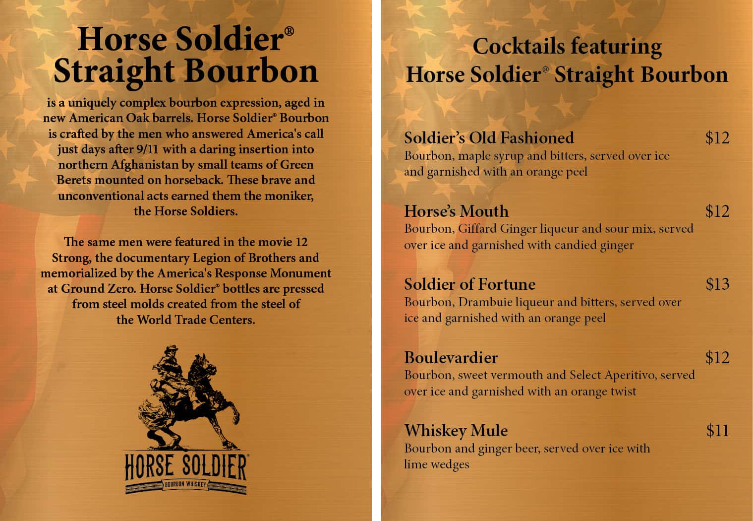 Horse Soldier Bourbon Advertisement for Westgate Resorts